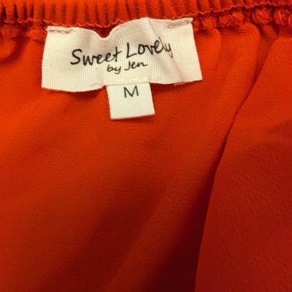 Sweet Lovely Ruffled Off The Shoulder Poppy Maxi Dress - Picture 4 of 8